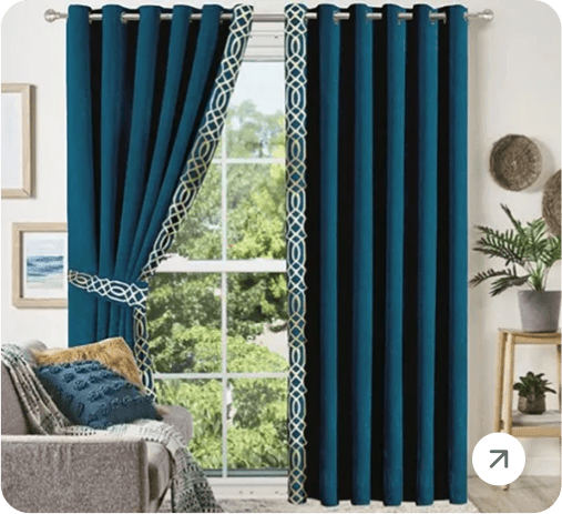 Curtain wallpaper backdrop for Mina Curtains Dubai